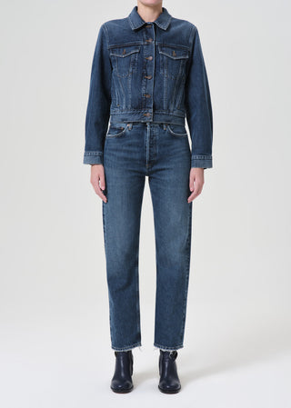 90s Pinch Waist Jean- Range (Dark Indigo)