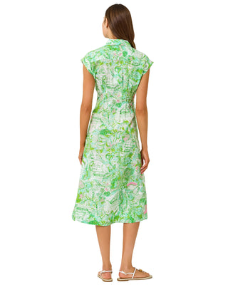 Tonya Midi Shirtdress- Resort White Ship To Shore