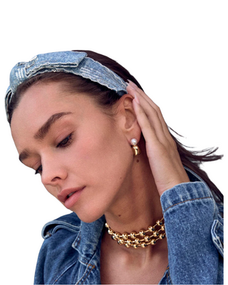 Gold Diana Triple Row Necklace