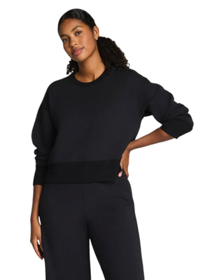 Luxe Crewneck Top- Very Black