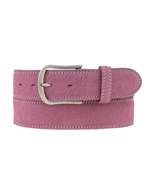 Gina Belt- Pink Calf Hair