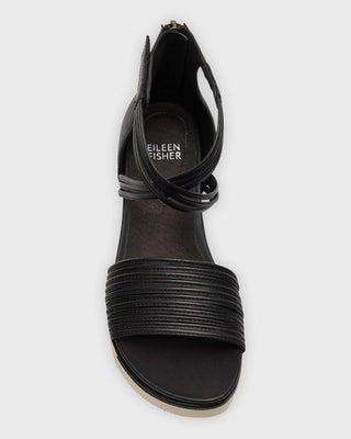 Shea Crisscross Sandal- Black
