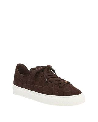 Poppy Woven Sneaker- Cafe Noir Suede