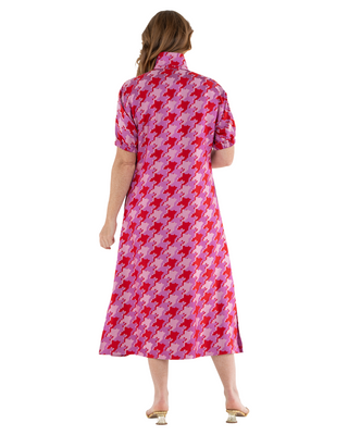 Poppy Maxi Dress- Houndstooth Jacquard
