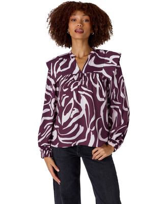 Gaines Top- Zebra
