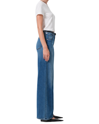 Lyra Long Wide Leg Jean 32"- Candlelight