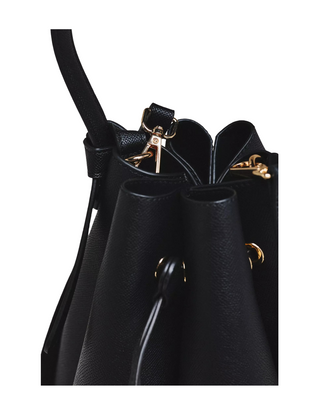 Laguna Bucket Bag- Black Leather