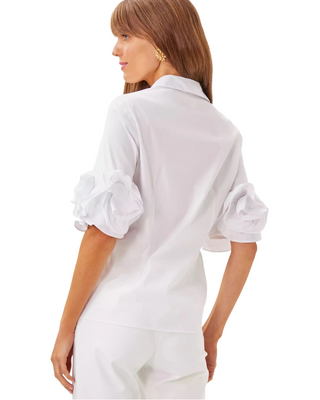 The Flower Lilly Shirt- Resort White