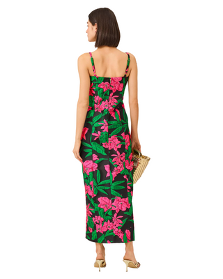 Alima Maxi Dress- Noir Jungle Bouquet Jacquard