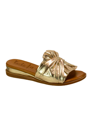 Sassy Sandal- Metallic Gold