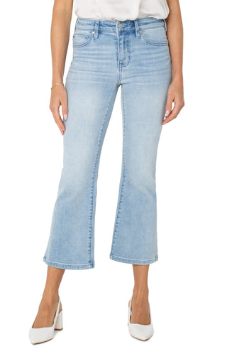 Hannah Cropped Flare Jean w/ Slit  Hem- Clarkdale