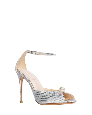 Veda 100 Heel- Rhinestone + Pearl Embellished
