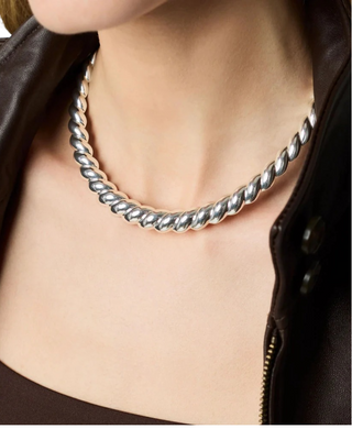 Ravello Collar Necklace- Silver