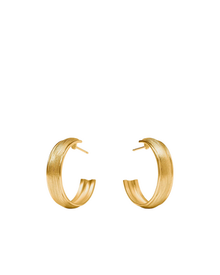 Cobblestone Hoop- Gold- M