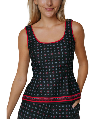 Kayla Top- Scarf Print