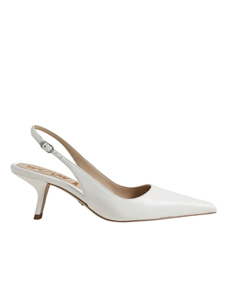 Bianka Slingback Pump- Bright White