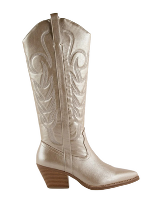 Dixie Cowboy Boot- Platino