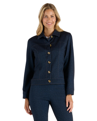 Hudson Jacket- Navy Saddle
