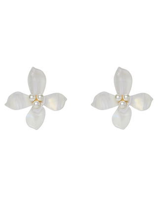Oleander Earring- Mother of Pearl
