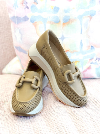 Cayla Slip-On Shoe- Camel