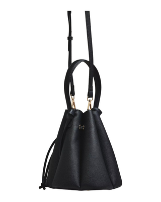 Laguna Bucket Bag- Black Leather