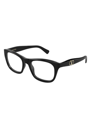 Valentino Optical Square Frames- Black/Transparent