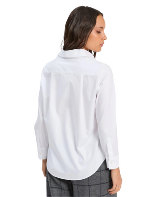 Colorful Embroidered Blouse- White