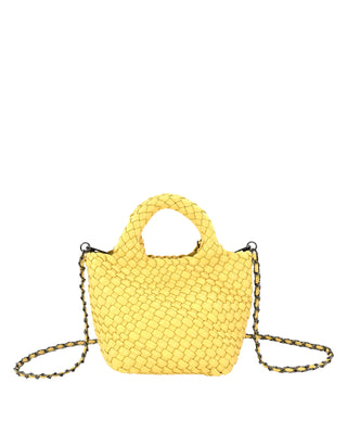 Braided Crossbody Clutch- Yellow