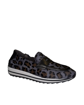 Dylan Slip-On Sneaker- Indigo Leopard