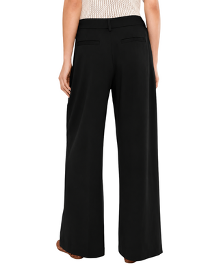 Brooke High Rise Wide Leg Trouser- Black