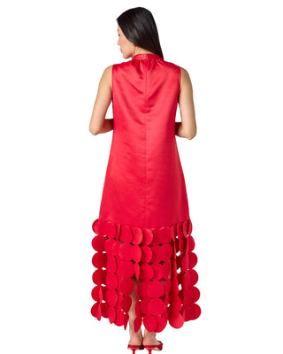 Ponce Party Dress- Ruby Red