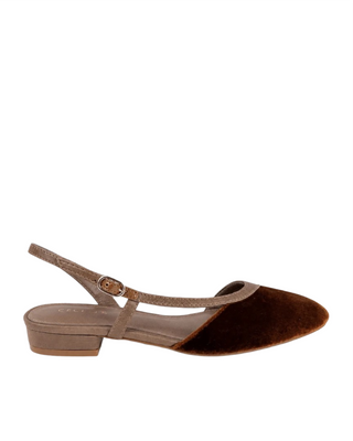 Heidi Slingback Flat- Cafe