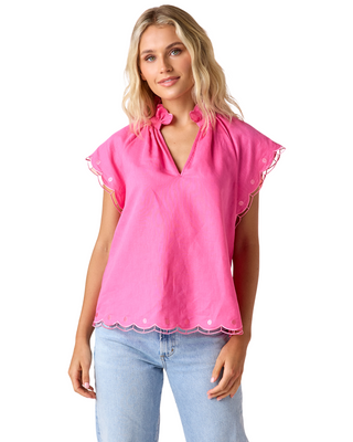 Wilkes Top- Pink Laurel