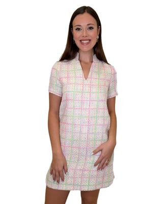 Simone Short Sleeve Dress- Primavera Tweed