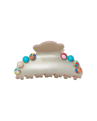 Medium Stone Claw Clip- Terrazo Multi