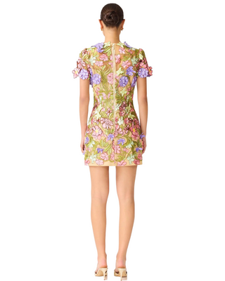 Fiora Shift Dress- Green Multi