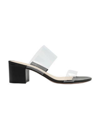 Victorie Heel- Transparent + Black