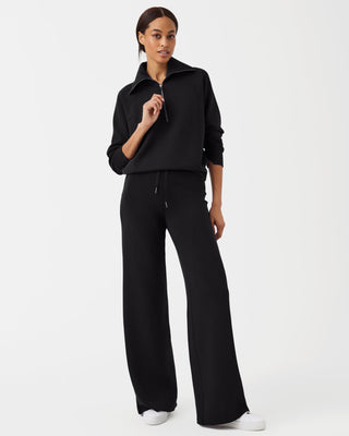 Petite AirEssentials Wide Leg Pant- Very Black