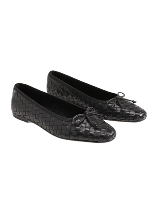 Ruthie Pointed Ballet Flat- Black