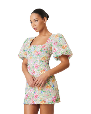 Starla Dress- Multi Nude