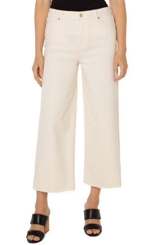 Stride High Rise Wide Leg w/Cut Hem- Seaside Dunes