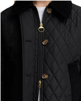 Moira Quilted Jacket- Black + Shadow Classic