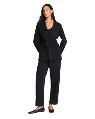 Luxe Barrel Leg Pant- Very Black