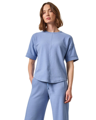 Drop Shoulder Sweatshirt- Bluebird