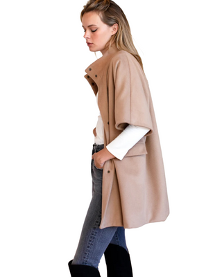 Layering Jacket- Camel Wool/Cashmere