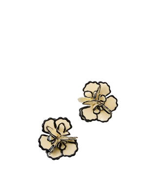 Blushing Blooms Earrings- Coconut