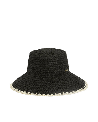 Camille Crochet Hat- Black