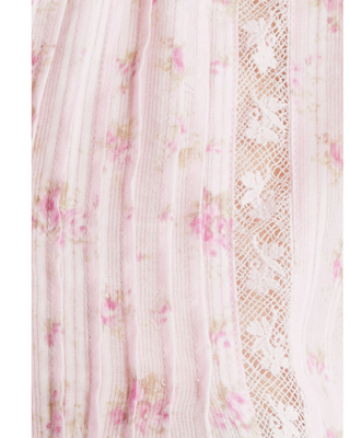 Lita Floral Button-Up Top- Raspberry Fields