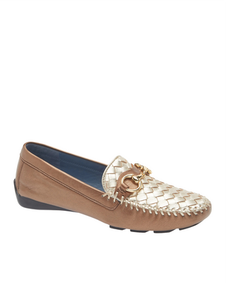 Perlata Horsebit Loafer- Copper/Gold