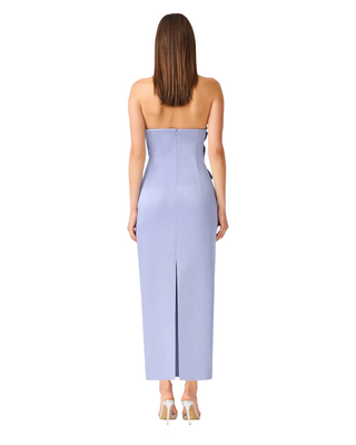 Lunelle Column Midi Dress- Stone Blue
